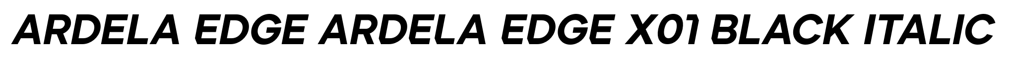 Ardela Edge ARDELA EDGE X01 Black Italic image